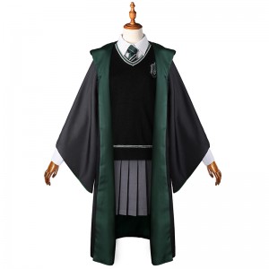 Harry Potter Slytherin Uniform Damen Cosplay Kostüm für Kinder Erwachsene Halloween