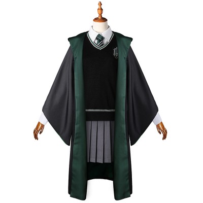 Harry Potter Slytherin Uniform Damen Cosplay Kostüm für Kinder Erwachsene Halloween