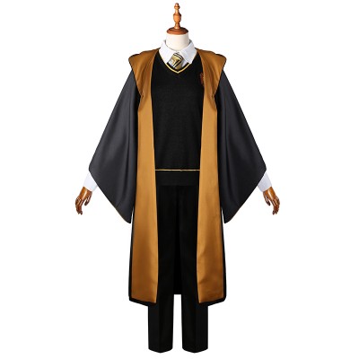 Harry Potter Hufflepuff Uniform Herren Cosplay Kostüm für Kinder Erwachsene Halloween