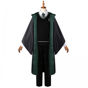 Harry Potter Slytherin Uniforme Draco Malfoy Cosplay Kostüm für Kinder