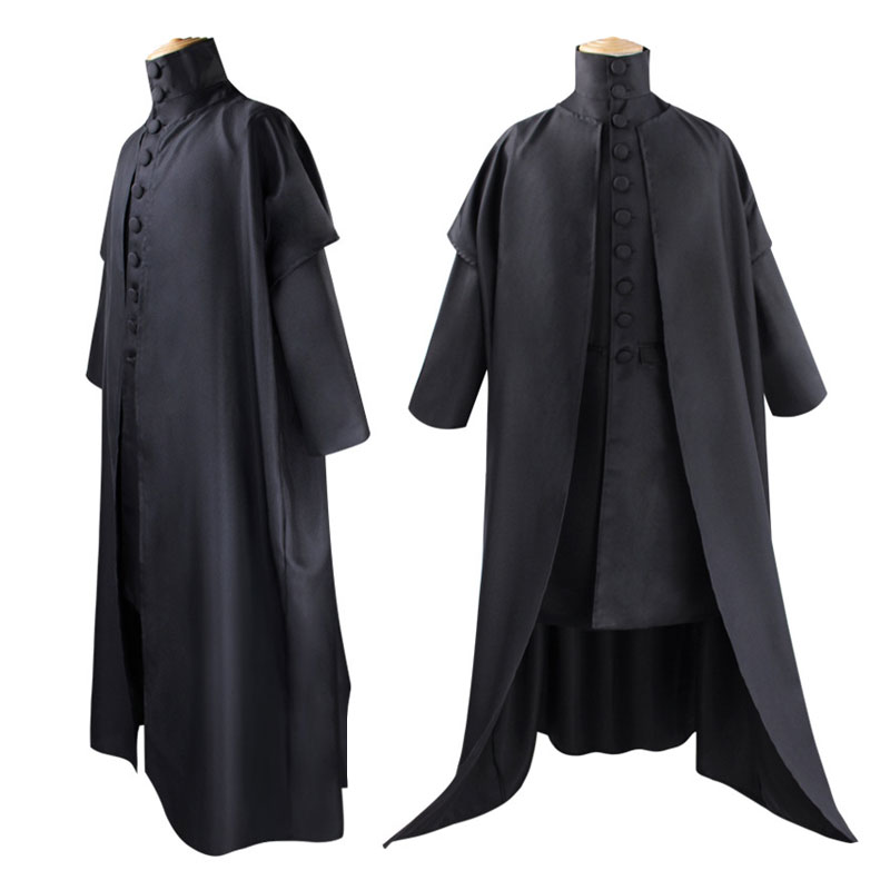 Harry Potter Professor Snape Schwarz Robe Cosplay Kostüm Satz Halloween