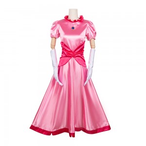 Erwachsene Super Mario Princess Peach Damen Cosplay Kostüm Halloween